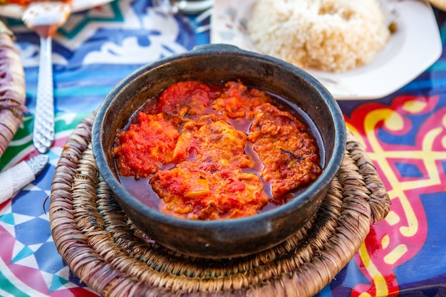 Cena oriental egipcia.