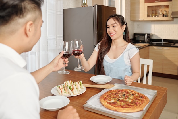 Cena romantica a domicilio