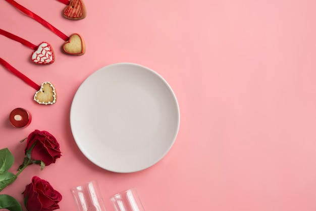 Cena Romántica - Mesa para el Día de San Valentín