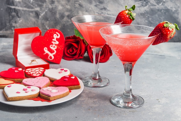 Cena romántica para San Valentín