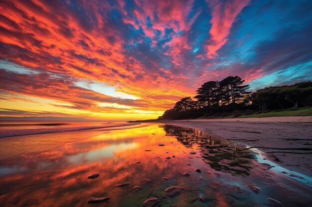 Cenário Crepúsculo Beachscape