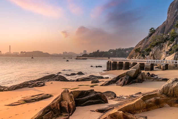 Cenário da Ilha Gulangyu, Xiamen, China