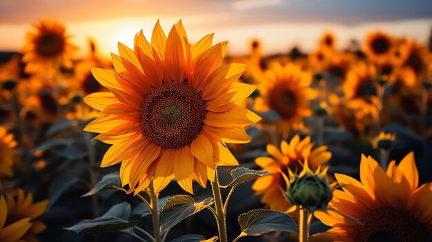 cenário de lindo campo de flores