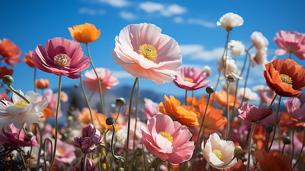 cenário de lindo campo de flores