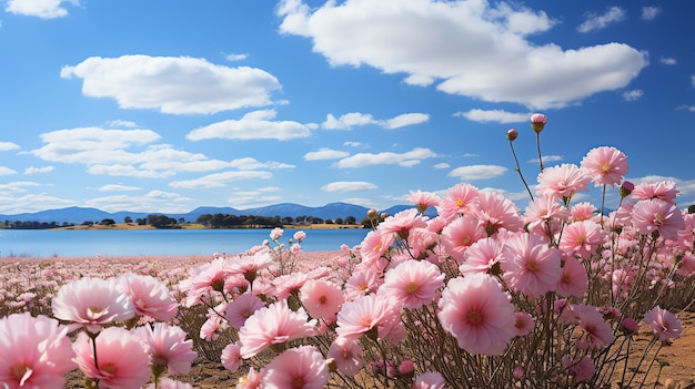 cenário de lindo campo de flores