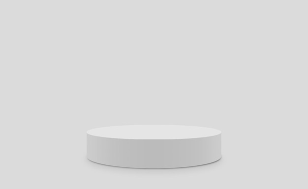 Cenário de pódio de luxo para exibição de produtos. fundo cinza 3D.