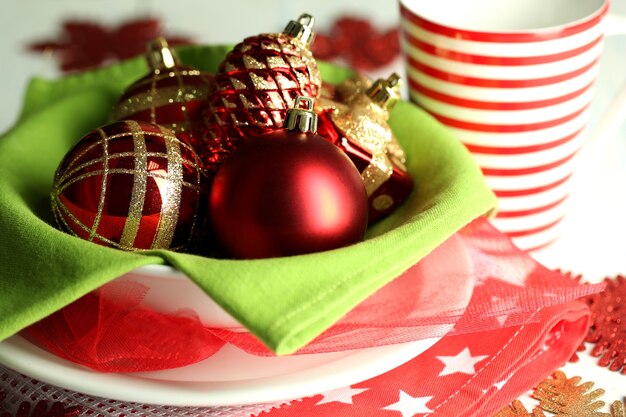 Cenário para o Natal, em fundo brilhante