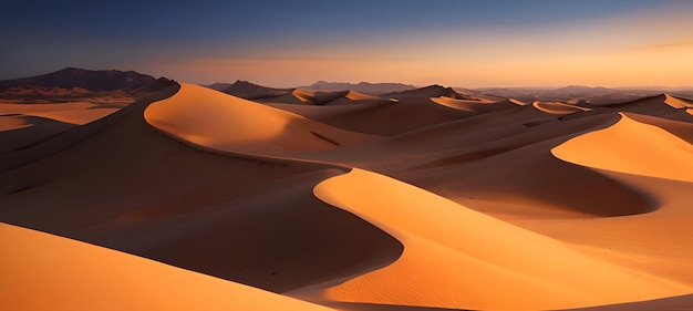 Cenário realista do deserto árabe