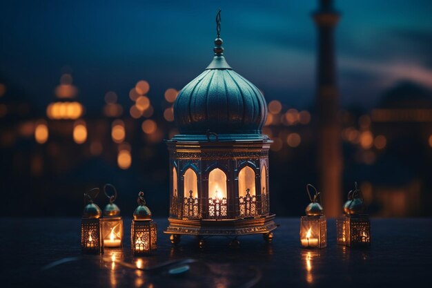 Cenas à luz de velas com tema de Ramadant