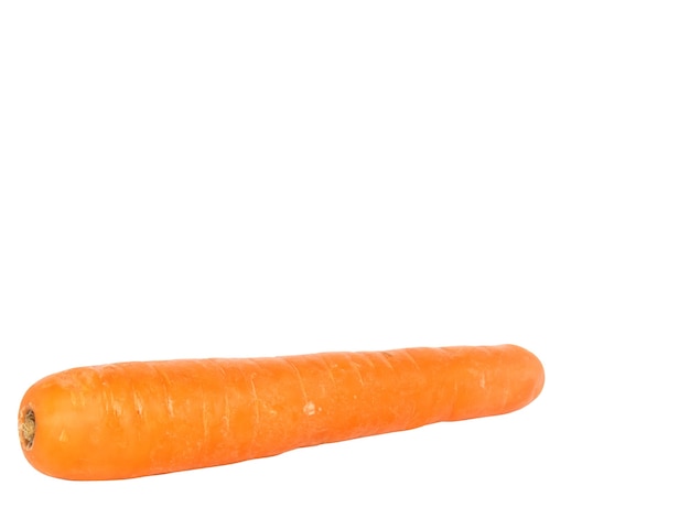 Foto cenoura fresca em fundo branco. isolado.