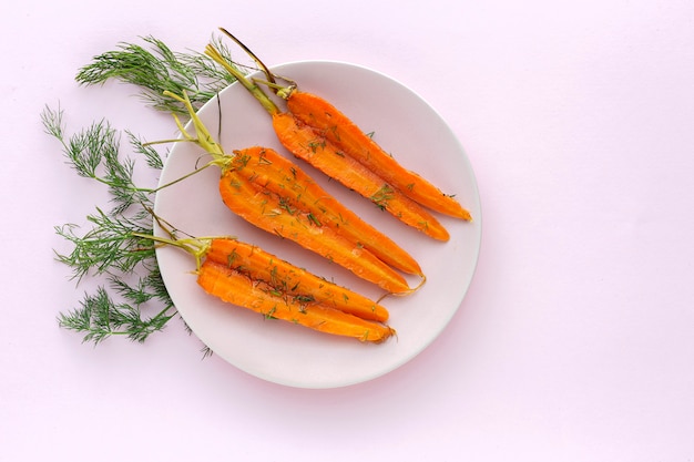 Cenouras assadas deliciosas