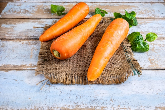 Cenouras para vegetais saudáveis