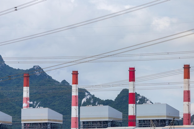 Central eléctrica de carbón Mae Moh en Lampang Tailandia