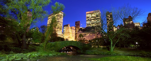 Central Park de Nova York à noite