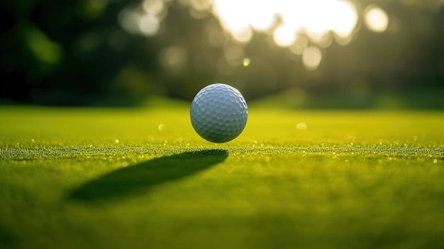 Centrarse en la pelota de golf