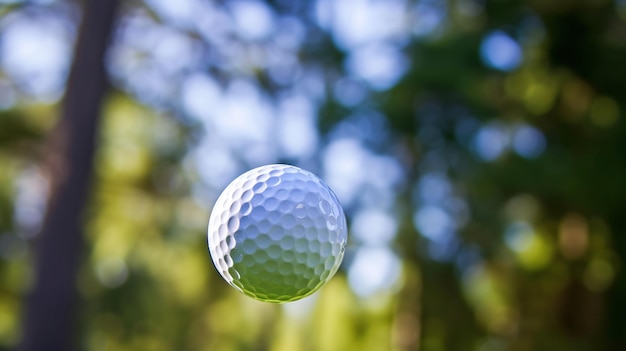 Centrarse en la pelota de golf