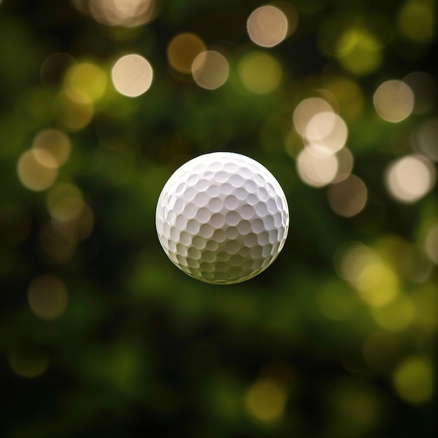 Foto centrarse en la pelota de golf