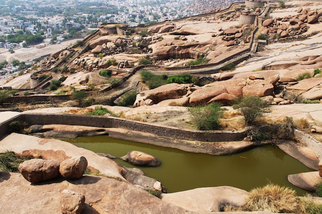 Centro de almacenamiento de agua en Bellary Fort