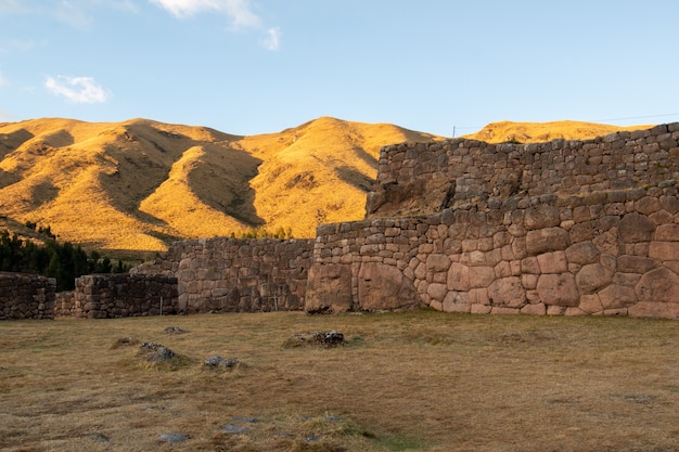 Centro Arqueológico de Puka Pukara, Cusco, Peru em 5 de outubro de 2014