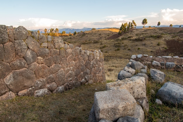 Centro Arqueológico de Puka Pukara, Cusco, Perú el 5 de octubre de 2014