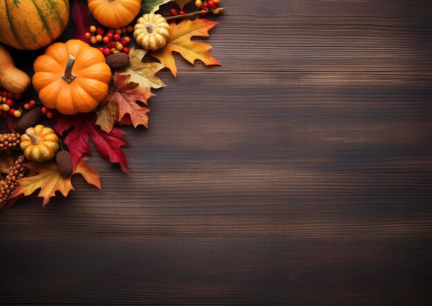 Foto el centro de la calabaza del día de acción de gracias