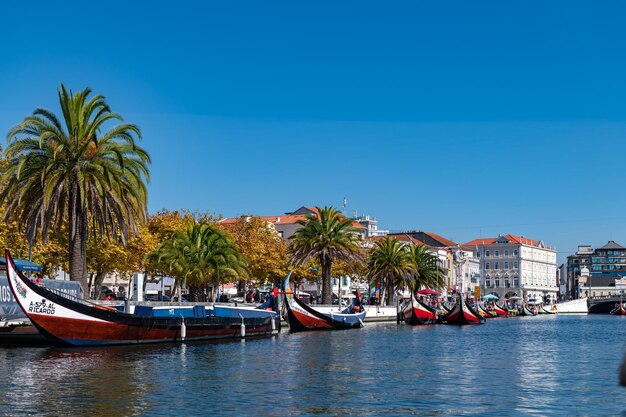 Centro de la ciudad de Aveiro en otoño