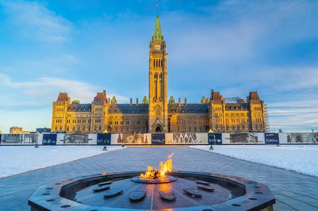 Centro de la ciudad de Ottawa paisaje urbano de Canadá