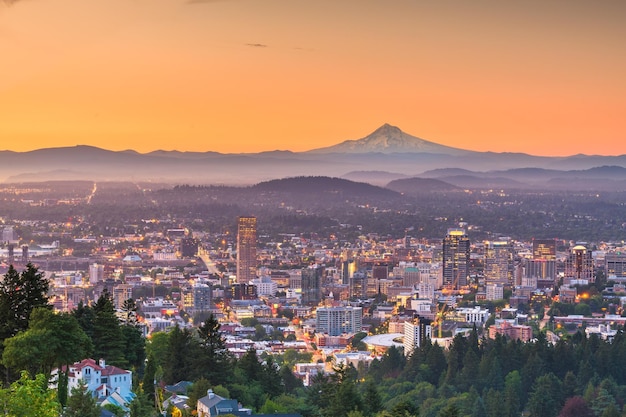 Centro de la ciudad de Portland, Oregón, EE.UU.