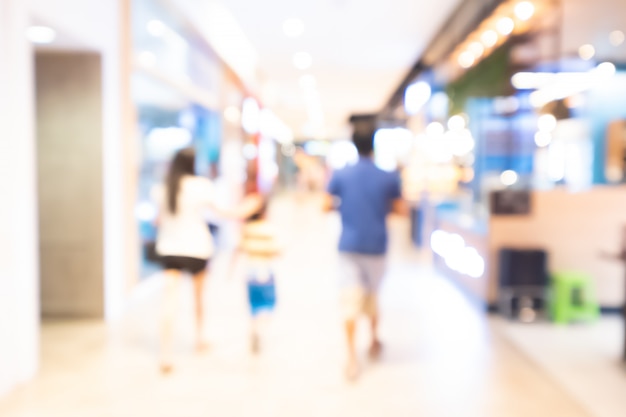 Centro comercial, resumen, desenfocado, fondo borroso