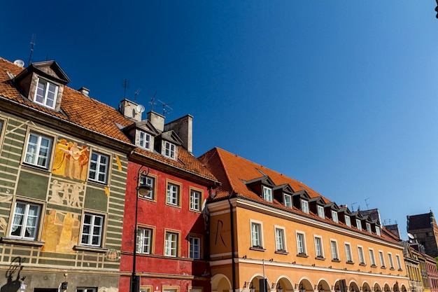 Centro da cidade de Varsóvia Polônia