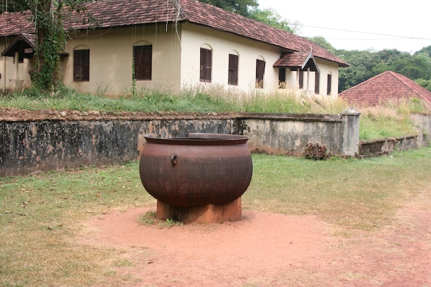 Centro da vila em Kerala Índia