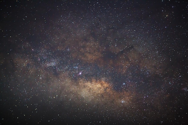 El centro de la galaxia de la vía láctea Fotografía de larga exposición