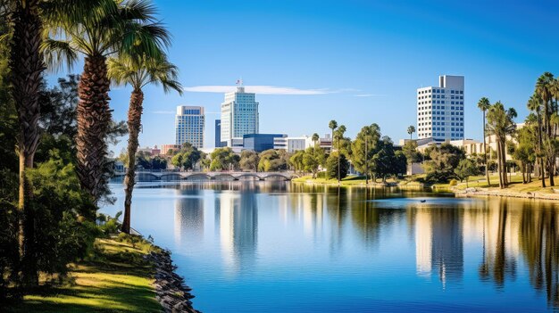 El centro de Lakeland, Florida.