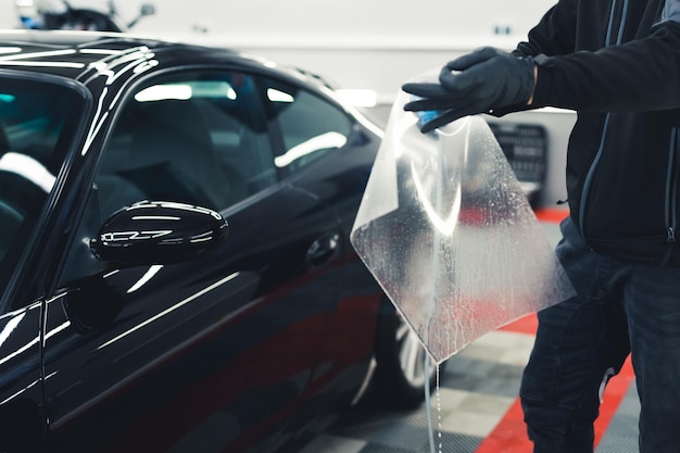 Centro profissional de detalhamento de carros, tornando os carros brilhantes e bem conservados