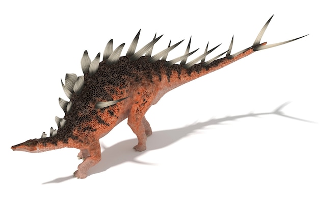 Centrosaurus Satz von Winkeln auf einer weißen Hintergrund-3D-Illustration