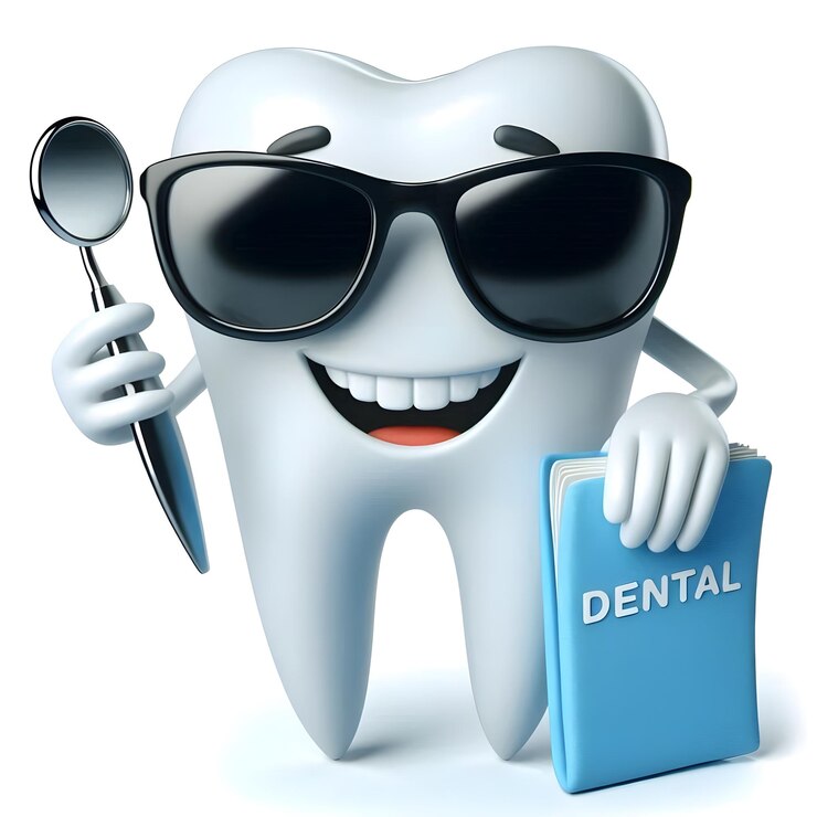 un cepillo de dientes con un cepillo y gafas en él