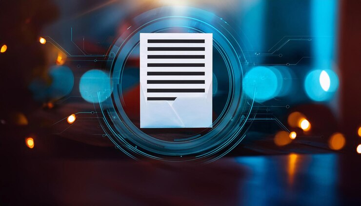 Foto cerca de un boletín informativo o una actualización de correo electrónico