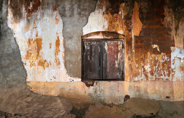 Cerca de la casa abandonada en Sri Lanka