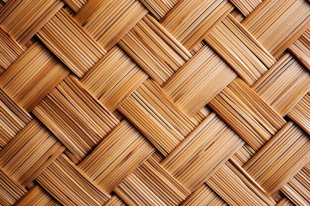 Cerca de bambu tecida tradicional decorativa fecha-se para o fundo