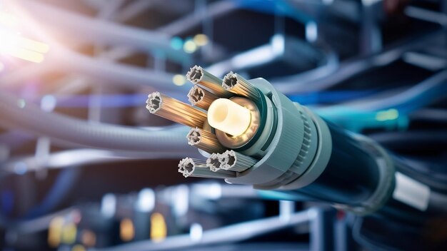 Cerca de los equipos activos y pasivos de fibra óptica dentro de una infraestructura de red