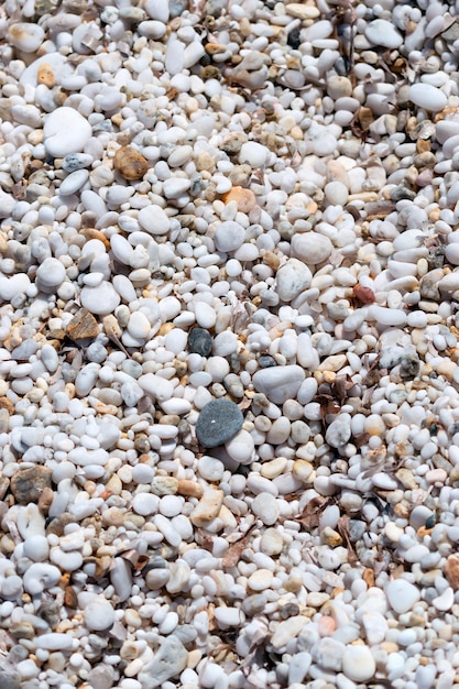 Cerca de guijarros de playa Stintino