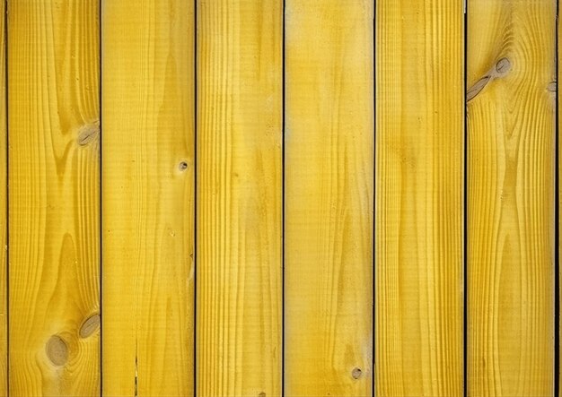 Una cerca de madera con un fondo amarillo que tiene la palabra madera.