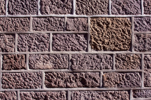 Cerca del muro de piedra de un edificio histórico