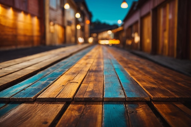 Cerca de la parte superior de la mesa de madera o textura del piso de madera con fondo de madera