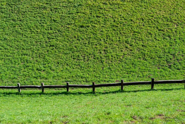 Cerca que delimita a fronteira entre uma área agrícola