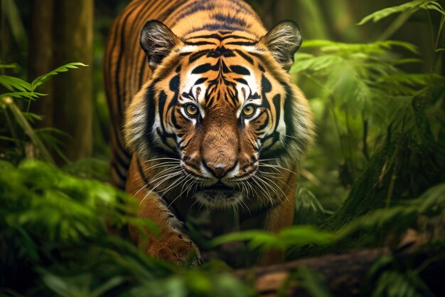 Cerca del tigre de Sumatra