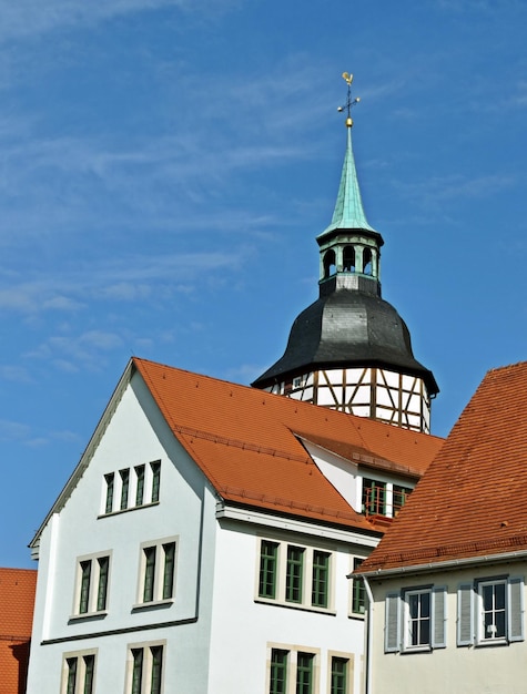 Cerca de la torre de la ciudad de Backnang