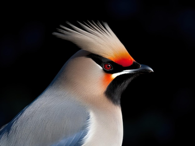 Cerca de un Waxwing bohemio