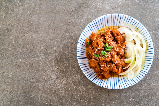 Cerdo Frito Con Salsa Coreana Picante (Bulgogi)