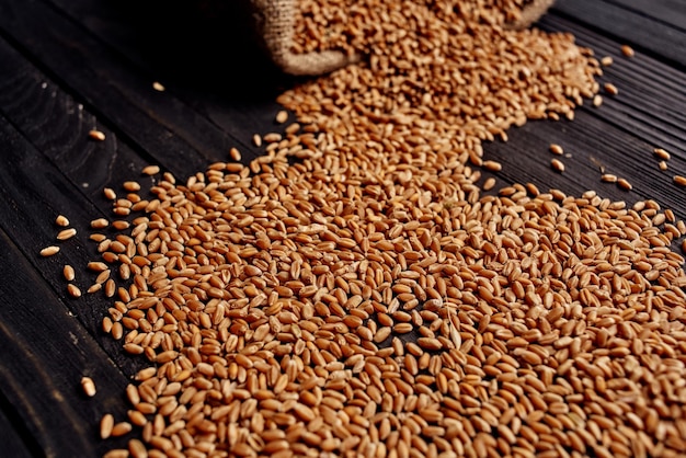 Cereais na mesa produtos de cozinha close-up foto de alta qualidade